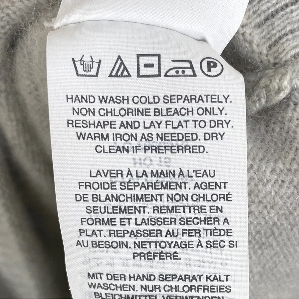 J. Crew Collection Italian Cashmere Sweater Grey